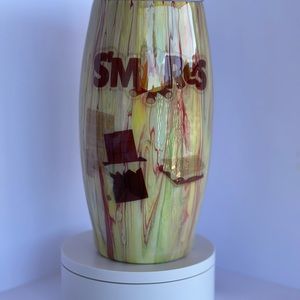 25 oz Football Dirty Pour Tan Custom Tumbler